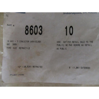 Volex 8603 Power Cord