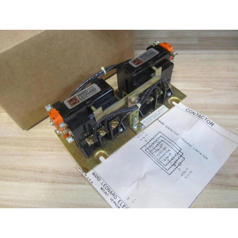 Ward Leonard 5200A3006-11 Size 0 Reversing Contactor 5200A300611