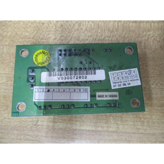 IEI 131A60-00-020 Circuit Board 131A6000020 V030072602 - Used