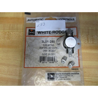 White-Rodgers 3L01-250 Snap Disc Limit Control 3L01250 (Pack of 3)