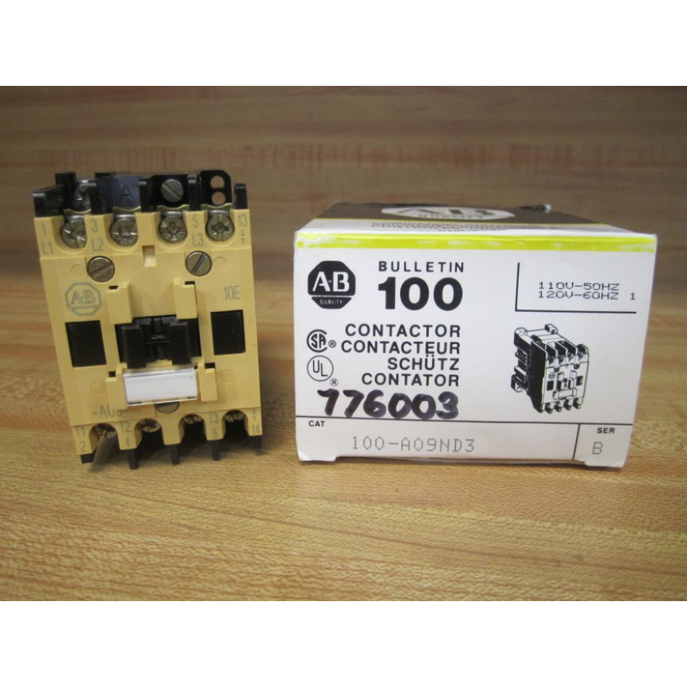 Allen Bradley 100-A09ND3 Contactor 100A09ND3 Series B Beige