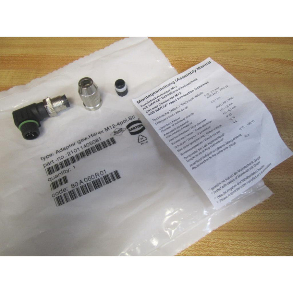 Harting 21011405081 Circular ConnectorAdapter
