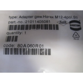 Harting 21011405081 Circular ConnectorAdapter
