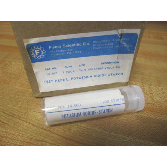 Fisher Scientific 14-860 100 Strip Vial Test Papers 14860 (Pack of 24)