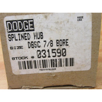 Dodge 031590 Splined Hub 031590