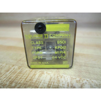 Square D 8501-KPD12 24VDC 2P Relay 8501KPD12 (Pack of 2) - Used