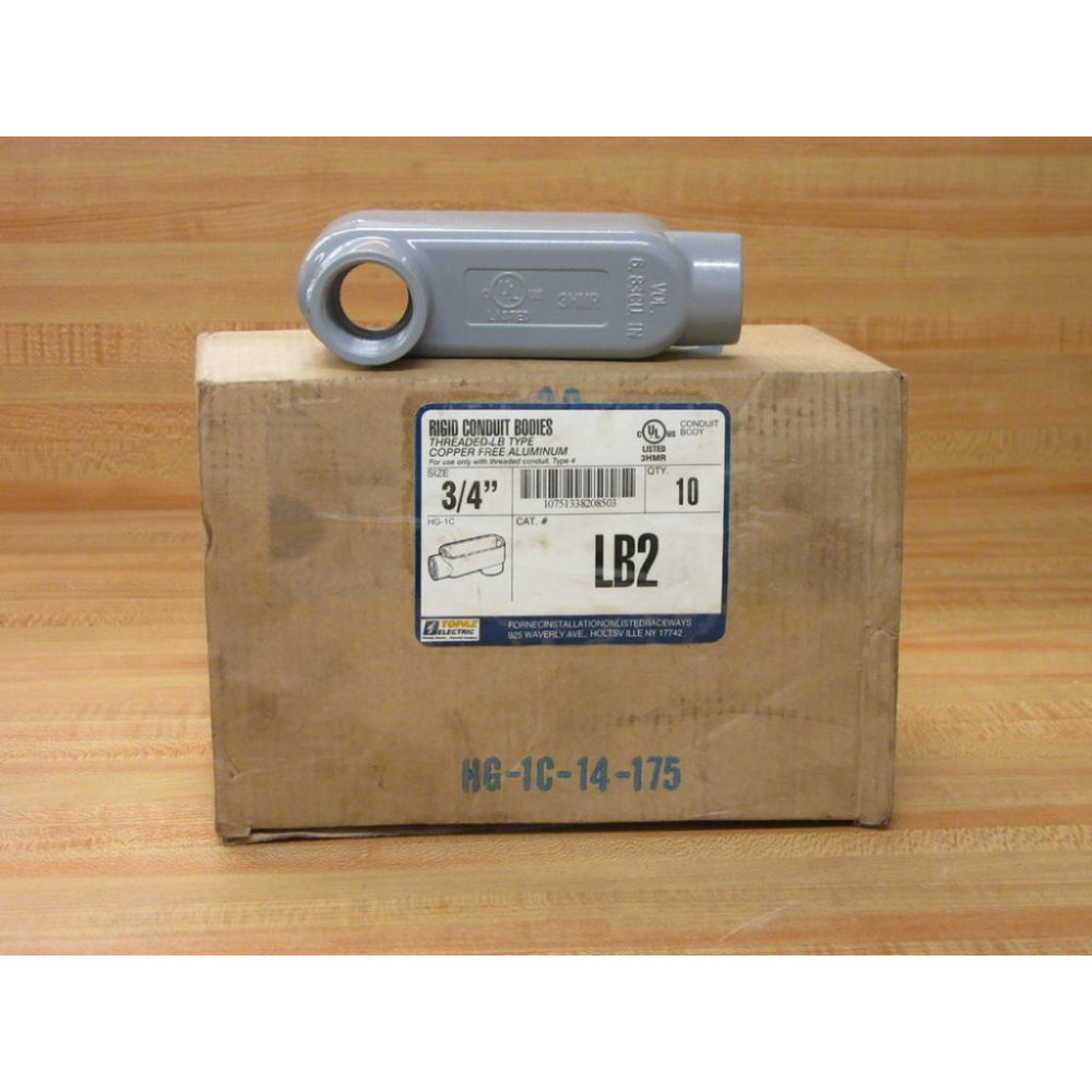 Topaz Electric LB2 Conduit Bodies LB2 (Pack of 8)