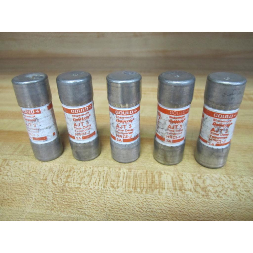 Gould Shawmut Ferraz AJT3 Mersen Amp-Trap Fuse (Pack of 5) - New No Box
