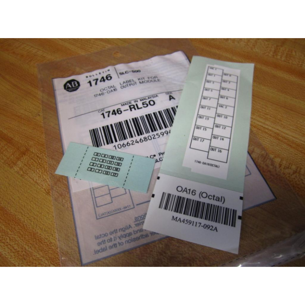Allen Bradley 1746-RL50 Octal Label Series
