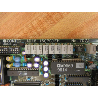 Contec AD16-16(PC)EH Circuit Board AD1616PCEH - Used