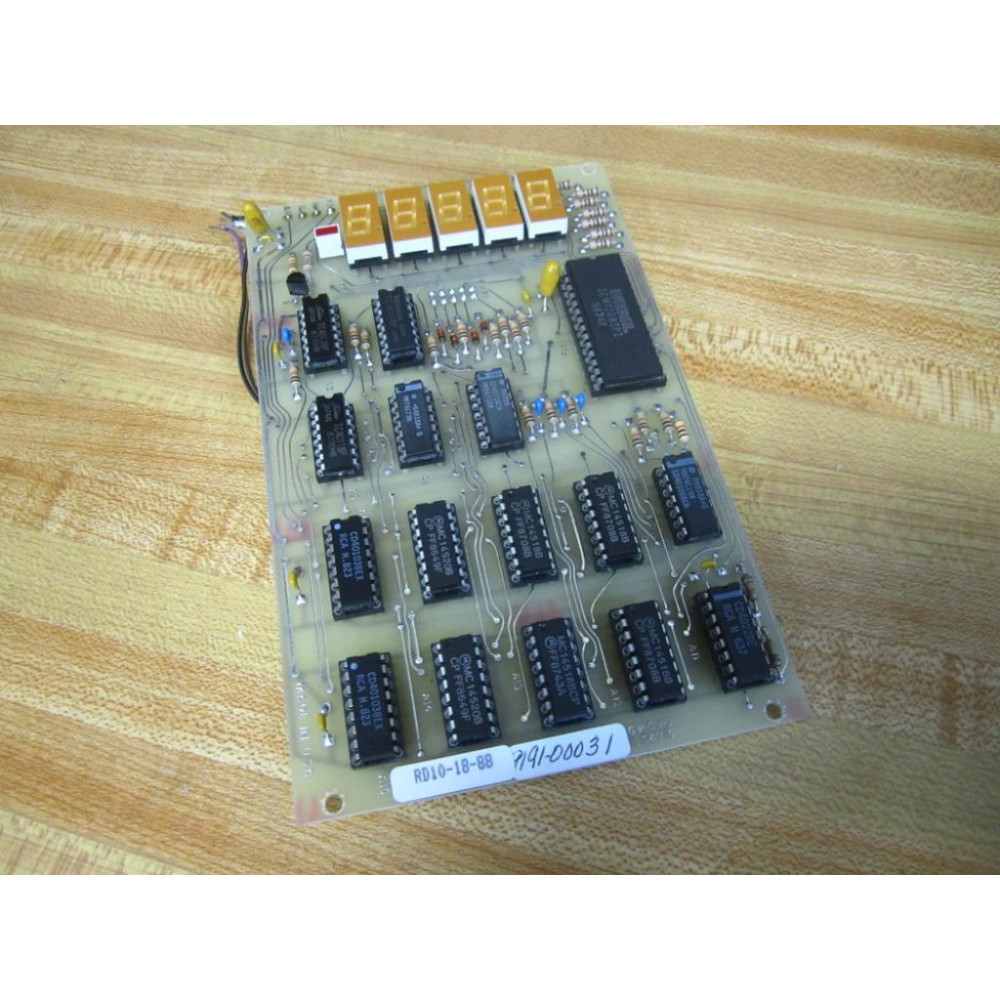 K-Tron 9191-00031 PC Board RD10-18-88 - Used