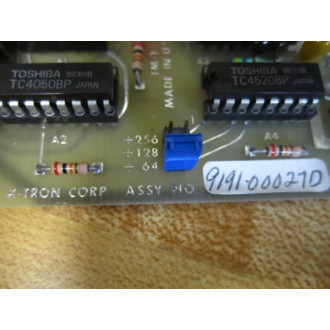 K-Tron 9191-00027D PC Board RD10-17-88 - Used