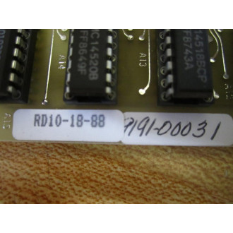 K-Tron 9191-00031 PC Board RD10-18-88 - Used