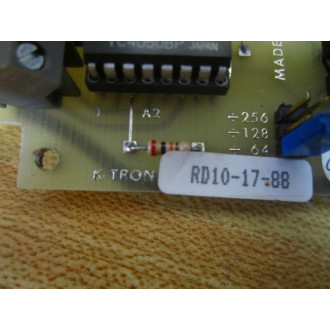 K-Tron 9191-00027D PC Board RD10-17-88 - Used