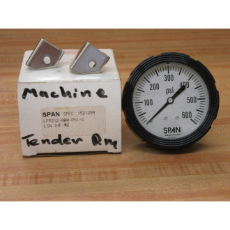 Span LFP212-600-PSI-G Gauge LFP212600PSIG 0-600 PSI
