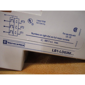 Telemecanique LB1LD03M57 Overload