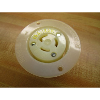 Hubbell HBL4715C Insulgrip Flanged Receptacle (Pack of 2) - New No Box