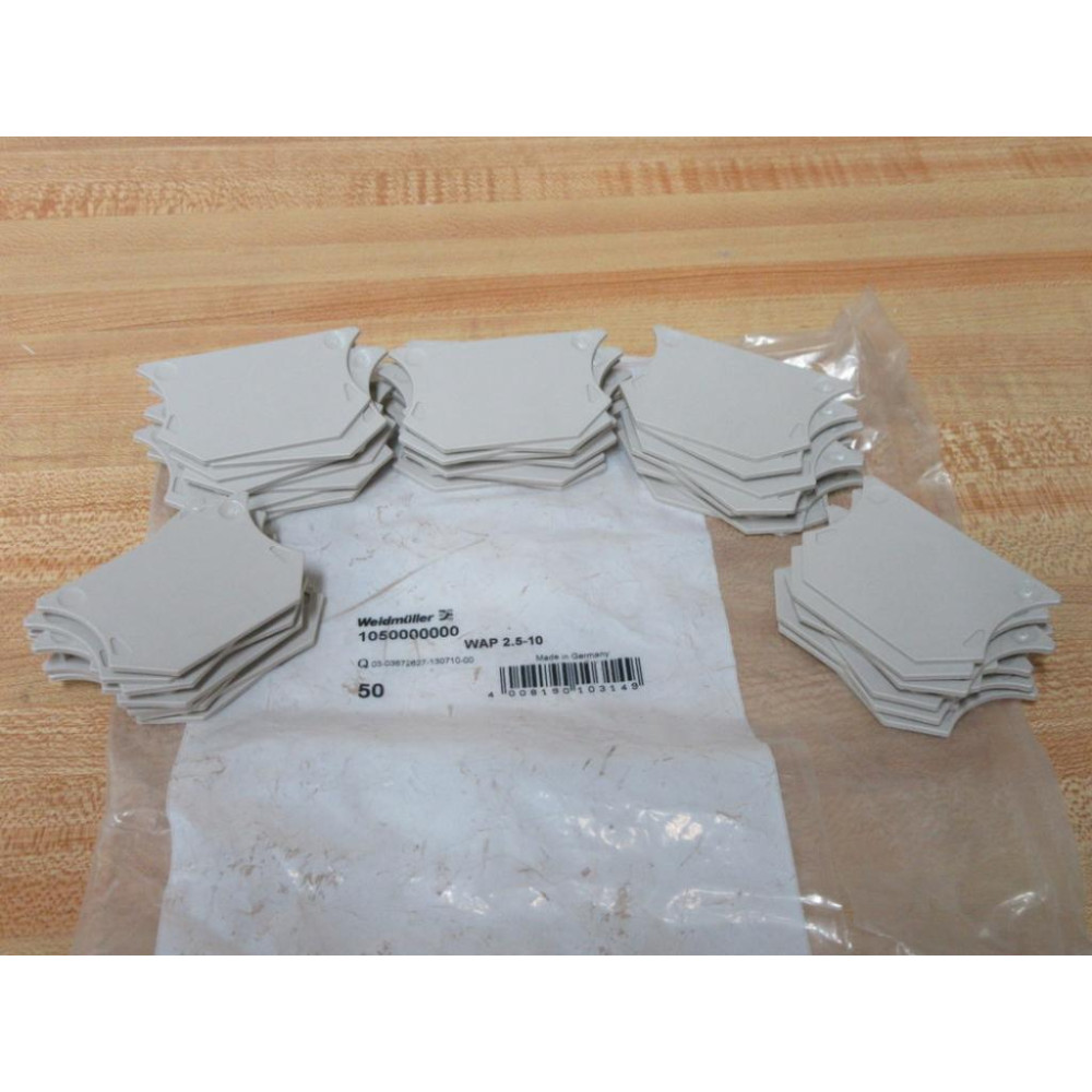 Weidmuller 1050000000 End Plate WAP 2.54610 (Pack of 50)