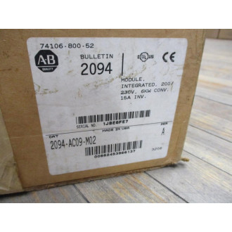 Allen Bradley 2094-AC09-M02 Integrated Module 2094AC09M02 Series A