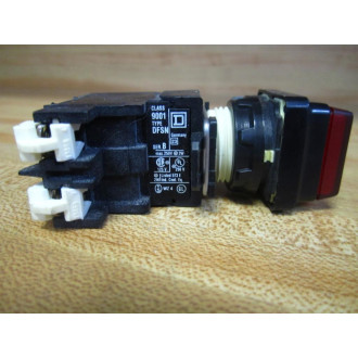 Square D 9001 DTSC Light Module 9001DTSC Red LensSer.B - New No Box