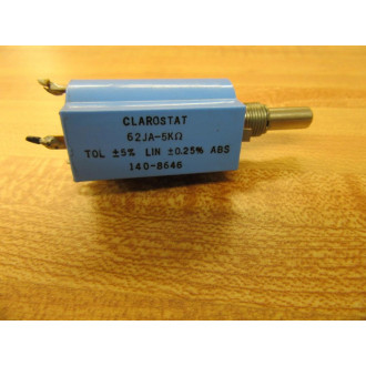 Honeywell Clarostat 62JA-25K Potentiometer 62JA25K Blue - Used