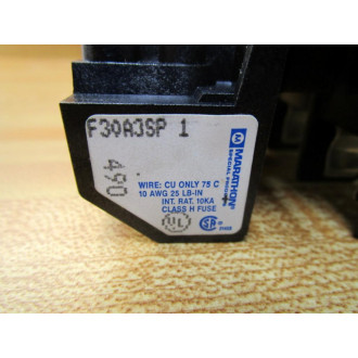 Marathon F30A3SP Fuse Holder F30A3SP1 - New No Box