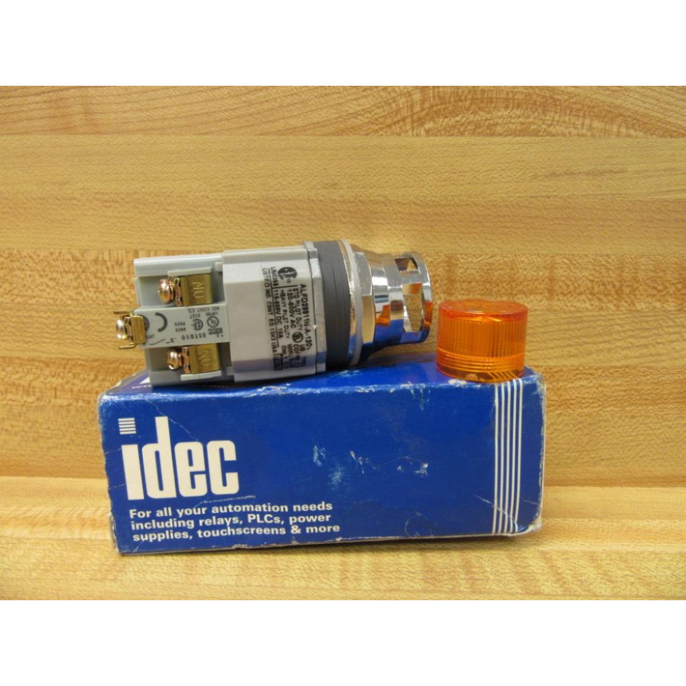 IDEC ALFD29911NA-120V ALFD29911NA120V Illuminated Pushbutton Amber