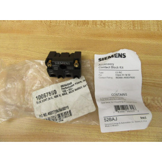 Siemens 52-BAJ Furnas Contact Block 52BAJ