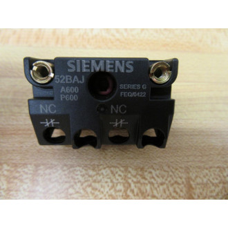 Siemens 52-BAJ Furnas Contact Block 52BAJ