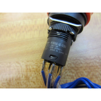 Omron A165E-S-03U E-Stop Switch A05B-2301-D002 6 Wire 6 Pin - New No Box