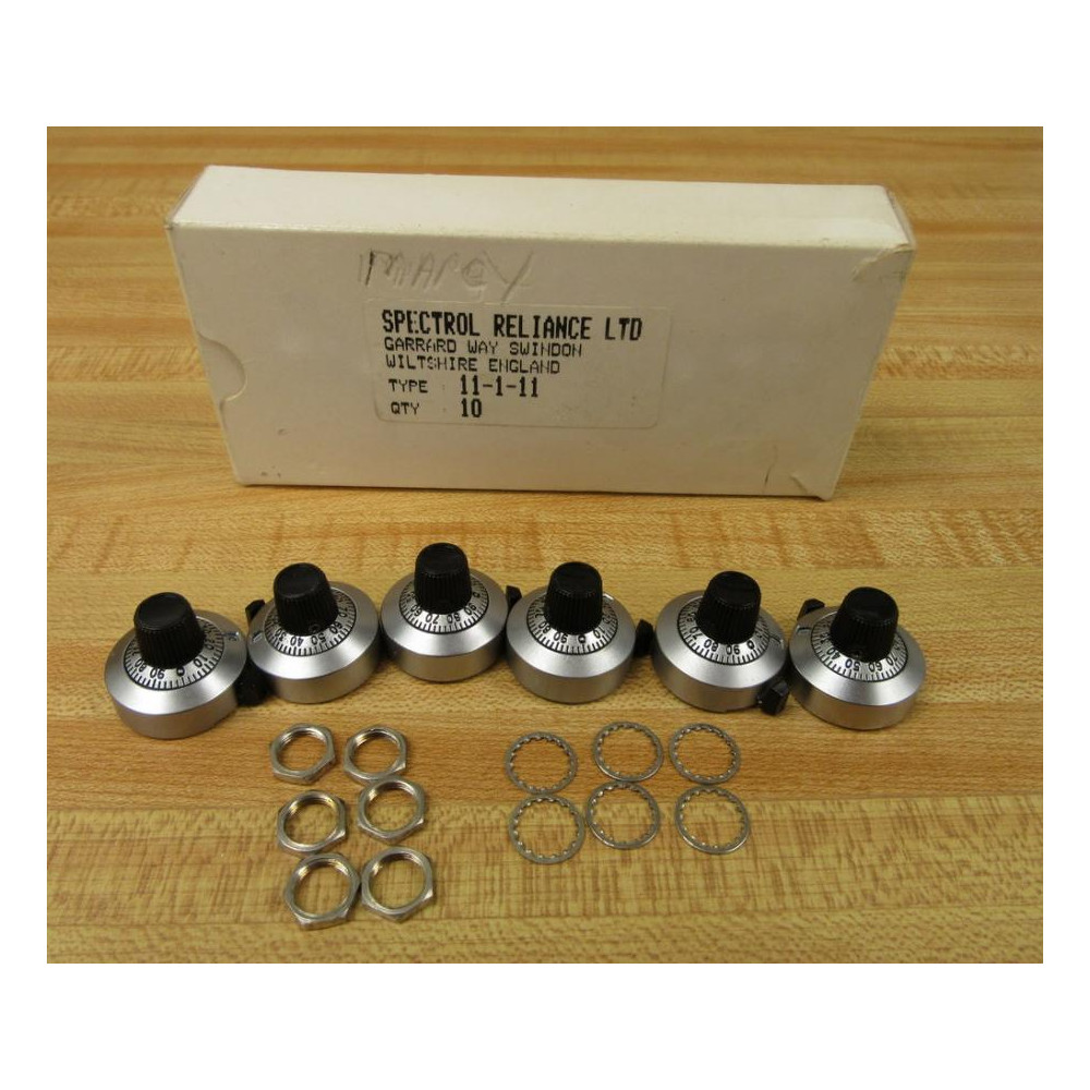 Spectrol 11-1-11 Turn Counting Dials 11111 (Pack of 6)