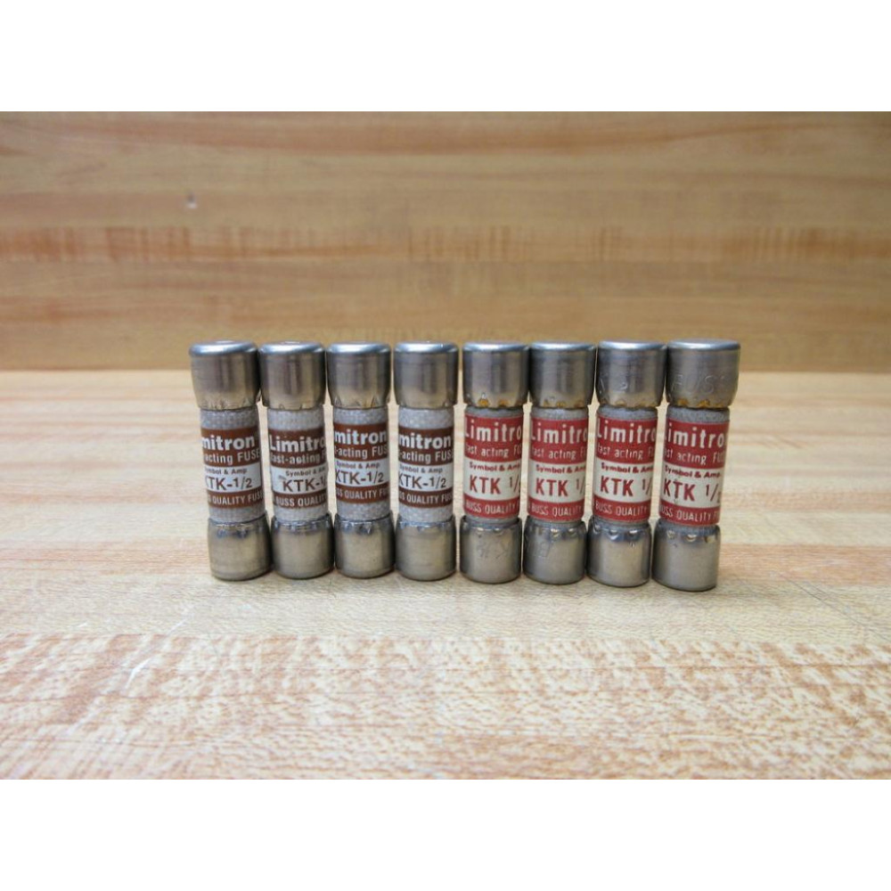 Buss KTK-12 Bussmann Fuse Cross Ref 6F129 (Pack of 8) - New No Box