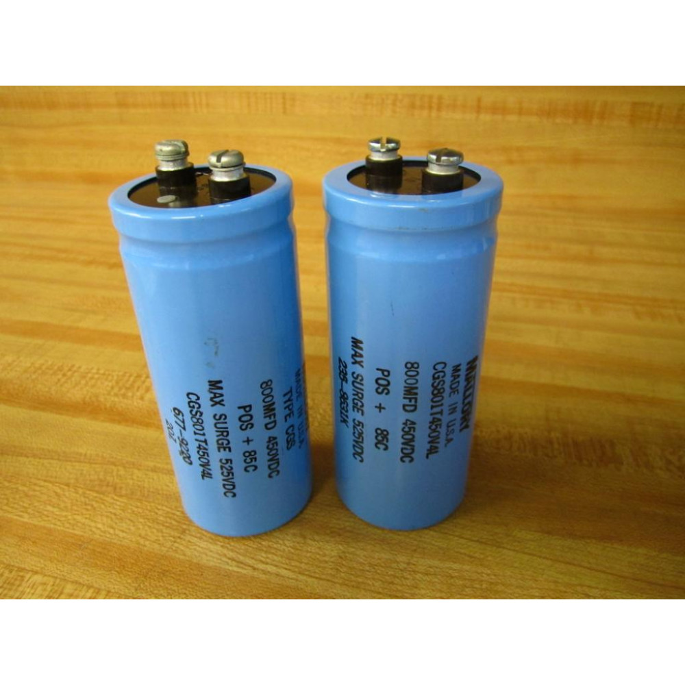 Mallory CGS801T450V4L Capacitor (Pack of 2) - New No Box