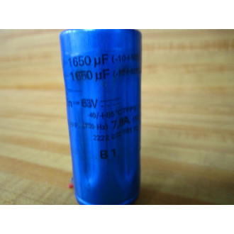 Philips 2222-072-18172 Capacitor B1 1650UF 63VDC (Pack of 4) - Used