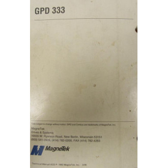 Magnetek 4333 Manual - Used