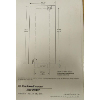 Allen Bradley 40072-029-01(A) Manual 4007202901A - Used