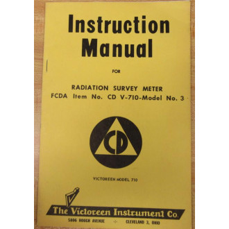 Victoreen CD V-710 Manual CDV710 - Used