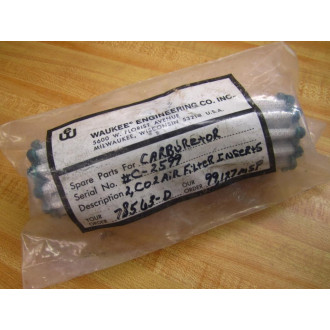 Waukee C-2599 Air Filter Inserts 78563-D (Pack of 2)