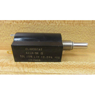 Clarostat 62JA-5KΩ Potentiometer 62JA5KΩ Color: Black - New No Box