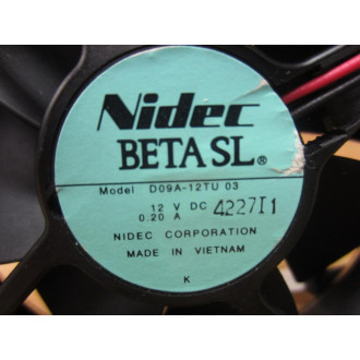 Nidec D09A-12TU-03 Fan  D09A12TU03 - Used