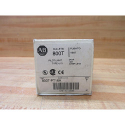 Allen Bradley 800T-PT16A Pilot Light 800TPT16A EMPTY BOX ONLY!!