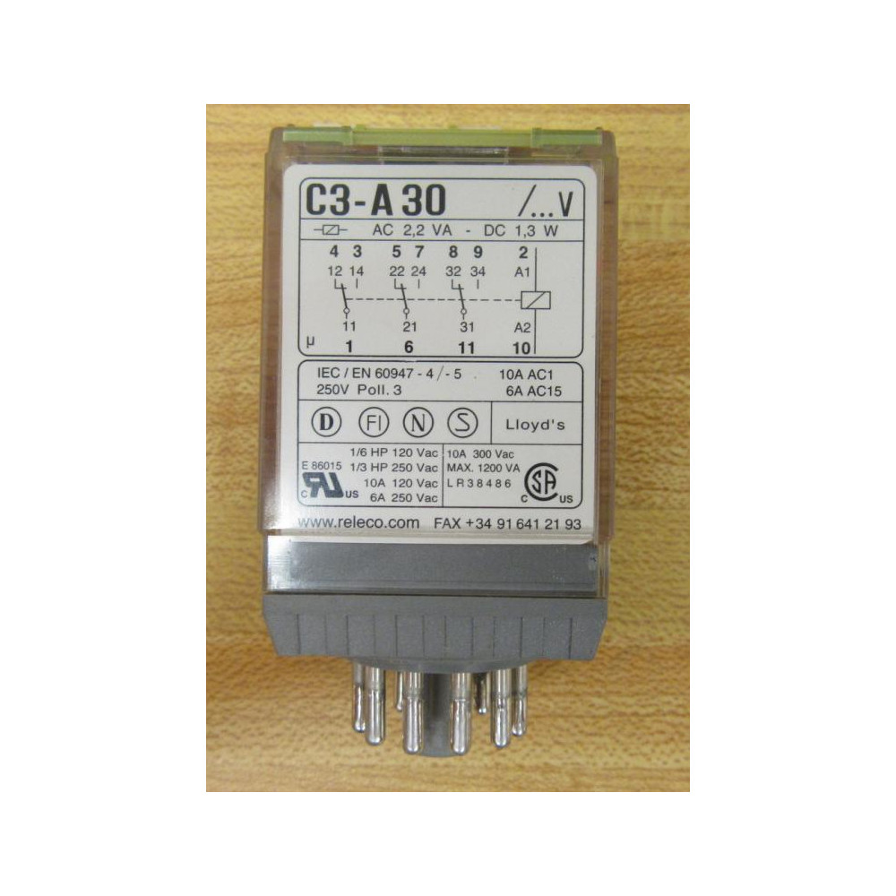 Releco C3-A-30 Relay C3A30   CH-3076 250 VAC - New No Box
