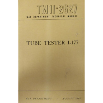 War Department TM11-2627 Manual Circa August 1944 - Used