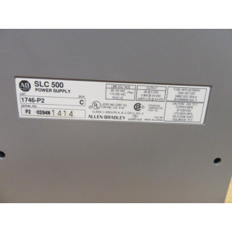 Allen Bradley 1746-P2 Power Supply 1746P2 Series C