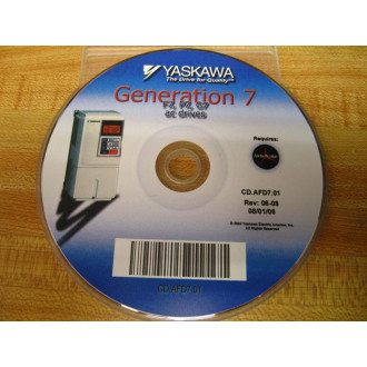 Yaskawa CD.AFD7.01 AC Drives CD-Rom CDAFD701 - New No Box