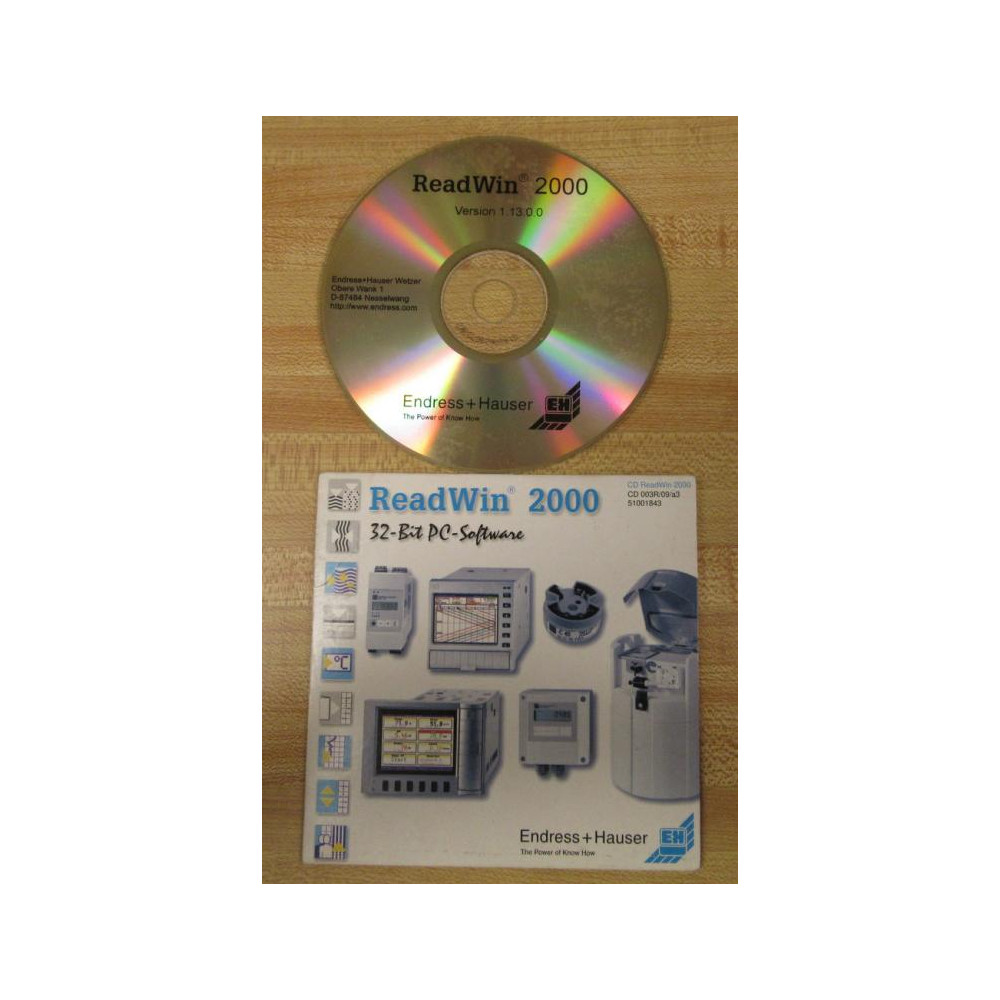Endress + Hauser 003R09A3 Software 003R09A3 - Used