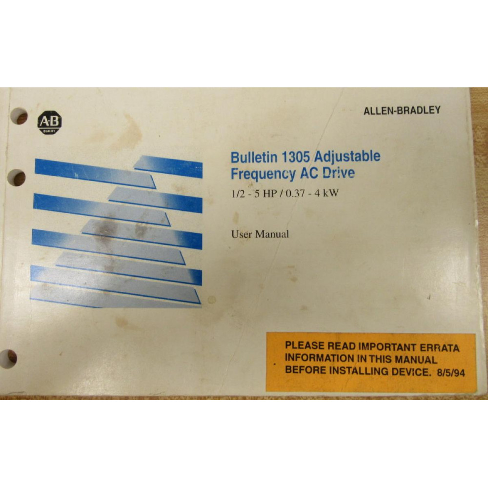 Allen Bradley 40052-379-01(01) Manual 400523790101 - Used