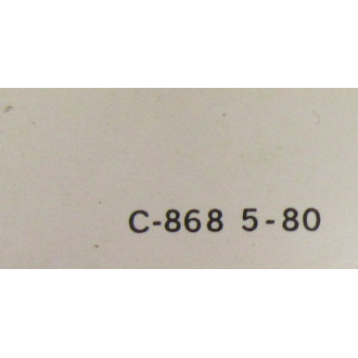 Clark C-868-5-80 Manual C868580 - Used