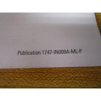 Allen Bradley 40072-090-01 SLC Modular Processors Installation (A) - Used