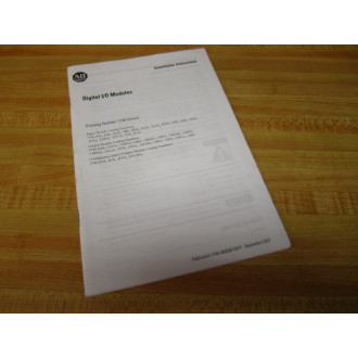 Allen Bradley 40071-079-01 (2) Digital IO Modules Installation Instructions - Used